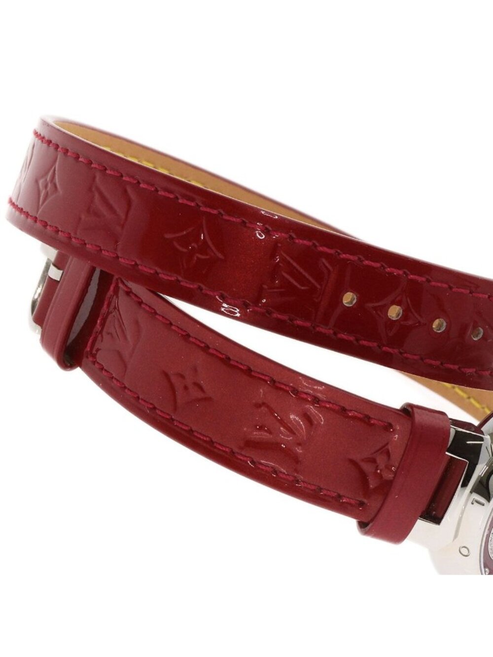 Louis Vuitton Tumble Heart Watch SS Leather - Picture 10 of 15